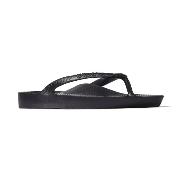 Arch Support Flip Flops - Classic - Black